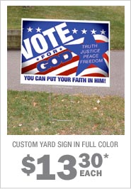 Custom Yard Signs in Full Color – starting at $13.30 each!